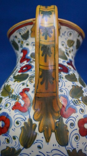 ICAP Gualdo Tadino Jug vase ceramic majolica lustre 1900 20th Santarelli style - Picture 17 of 24