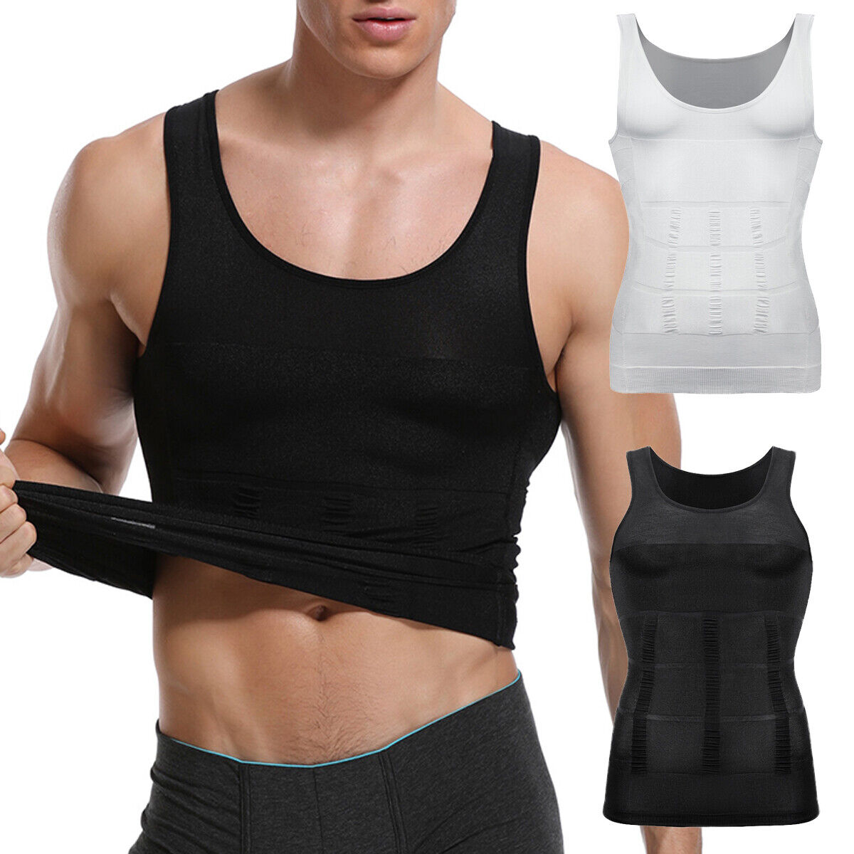 M&D Shapewear: 0760 - Compression Shaper Shirts For Men / Powernet - Store