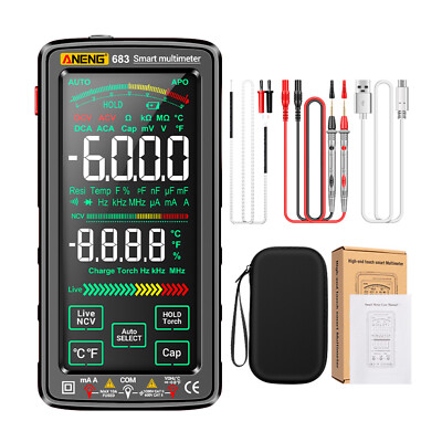 ANENG 683 6000 Counts Großer Touchscreen-Digitalmultimeter  -Burn S1W1