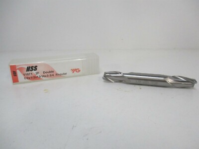 YG-1 (11071) 1/2'' x 13/16'' 1/2'' x 3-3/4'' OAL 2F DE HSS Square End Mill 