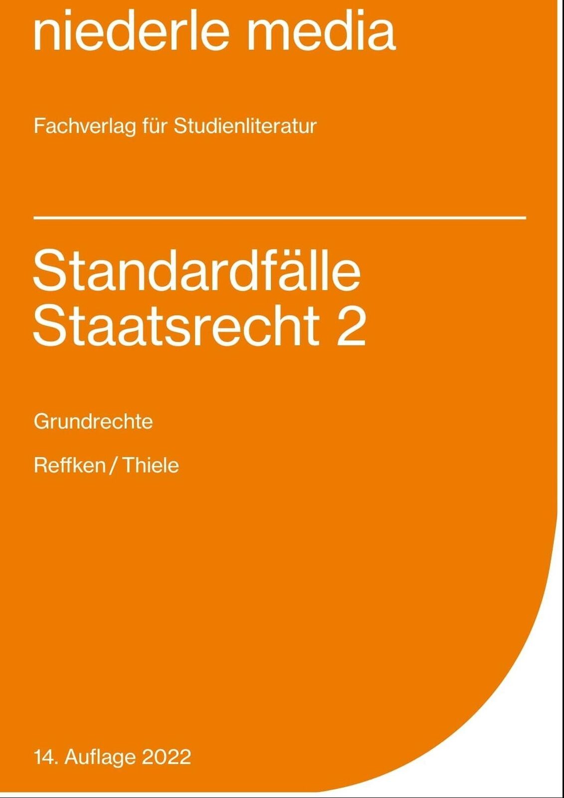 Thumbnail - Standardfälle Staatsrecht Ii Hendrik Reffken 9783867240611