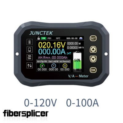 KG140F 0-120V 100A Battery Coulometer Battery Monitor Voltage Current Meter