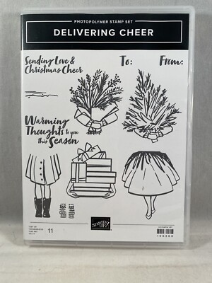 DELIVERING CHEER Stamp Set Stampin Up Christmas Presents Tree Warming Thoughts