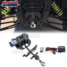 UTV 4500lb 12V Electric Winch Mount Kit For Polaris RZR 900/1000/XP Turbo 14-19