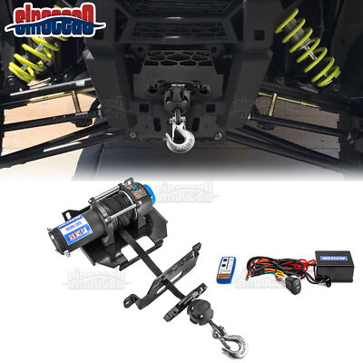 For 14-19 Polaris RZR 900/1000/XP Turbo UTV 4500lb 12V Electric Winch Mount Kit