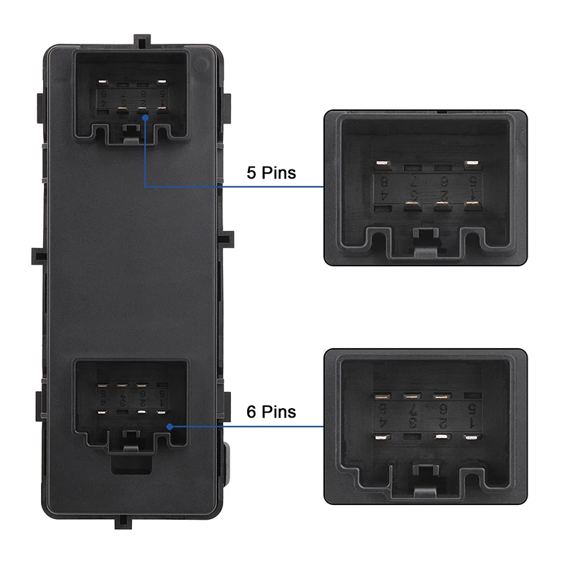 Main Window Switch Control for 2008-2012 Ford F250-F550 Super Duty 8L8Z-14529-AC - Image 3 of 4