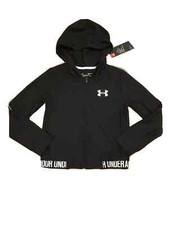 RTLS 40 UNDER ARMOUR GIRLS BLACK LT WT HOODIE SZ S-Enough For Competitive Team
