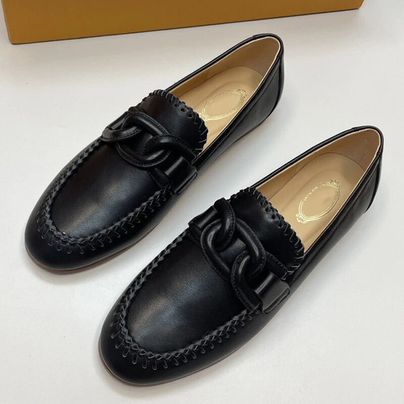 TOD’S Scarpe Tod's donna testa tonda Lefu slip on pasta fritta torsione fibbia scarpe