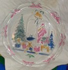 VTG Round Hand Painted Christmas Platter 13" Pre-owned — photo 6