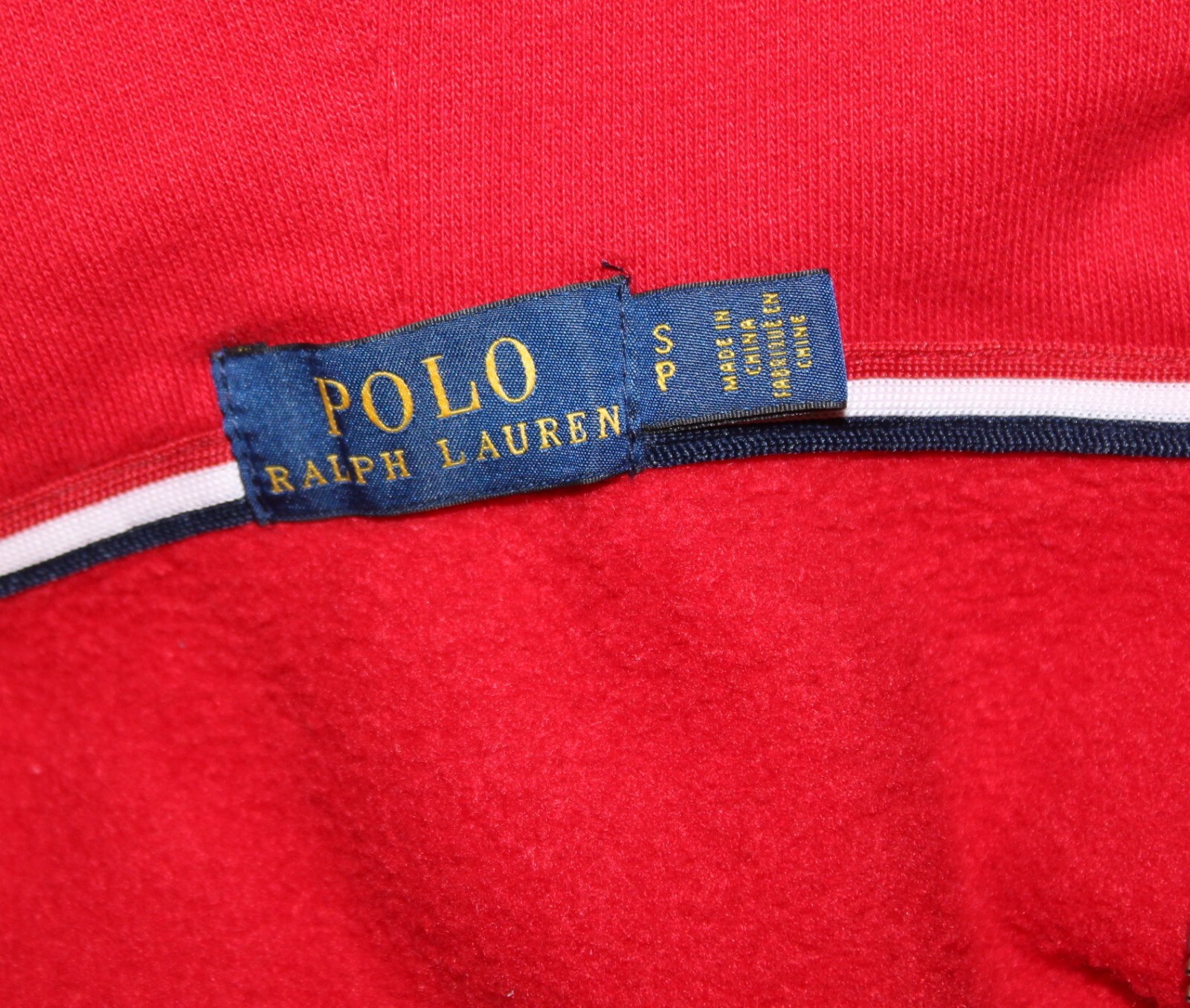 Felpa con cappuccio olimpica polo Ralph Lauren taglia S USA grande bandiera pony