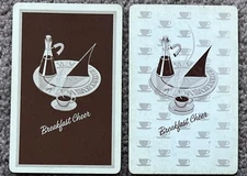 .Original swap playing cards advertising Breakfast Cheer coffee