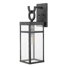 1 Light Medium Outdoor Wall Lantern in Transitional Style - 6.5 Inches Wide by