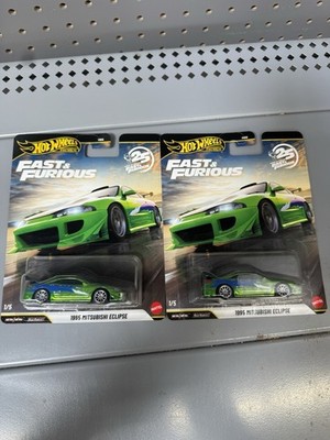 Hot Wheels Premium Fast & Furious 25 Years 1995 Mitsubishi Eclipse Green Chase