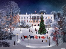 Buffalo Games - Michel Delacroix - The White House in The Snow Toy
