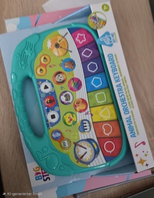 Kinder Keyboard Animal Orchestra  Musikspielzeug mit Tiergeräusche Lichteffekten