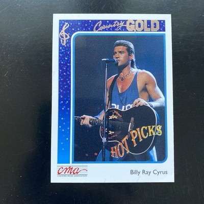 Billy Ray Cyrus 1992 CMA Sterling Country Gold Foil Card #1