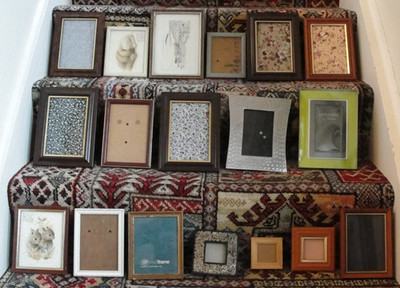 Restposten Vintage 18 Bilder Bilderrahmen - verschiedene Größen & Materialien gebraucht