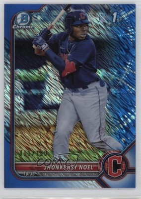 2022 Bowman Chrome Prospects Blue Shimmer Refractor 11/150 Jhonkensy Noel o8g