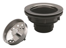 Plumb Pak Chrome Plastic/Stainless Steel Sink Strainer 3-1/2