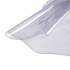Clear PVC Table Cover Protector, 48 inch/1230 mm Round, 1.5 mm Thick, Waterproo