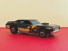 Hot Wheels Vintage 1974 Ford Gran Torino Stocker Black/orange and yellow stripes