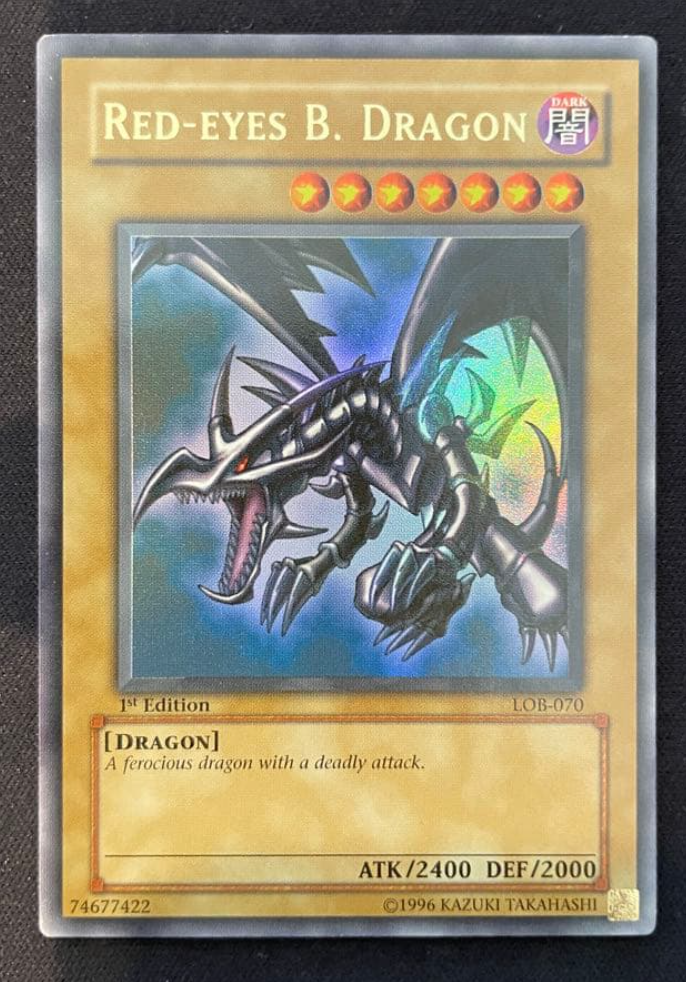 Yu-Gi-Oh! Red-Eyes Black Dragon LOB-070 1st Ed. Glossy Ultra Rare