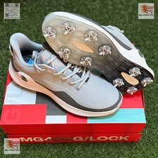 G/FORE MG4 O2 G/LOCK Spiked Golf Shoe Sneaker    US 10    Nimbus Gray White