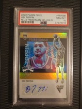 2020 Panini Flux Obi Toppin Gold Freshman Signatures Auto /10 RC PSA 10 POP 1