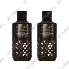 Bath  Body Works Men's VANILLA NOIR Hair, Face, Body Wash 10 oz - Lot of 2
