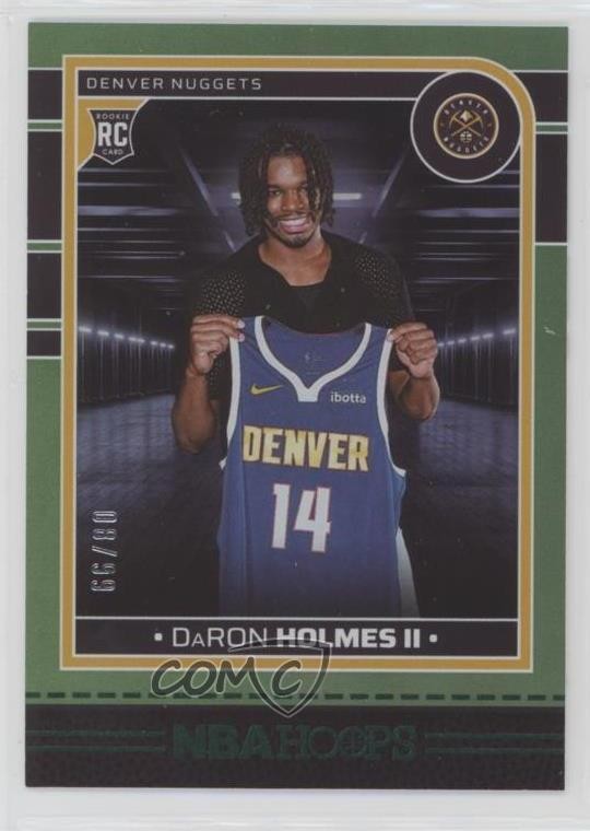 2024-25 Panini NBA Hoops Rookies Green 8/99 DaRon Holmes II #252 Rookie RC 1c35