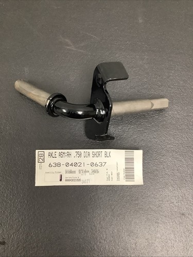 NOS MTD CUB CADET 638-04021-0637 Steering Axle .750 Right Hand Powder Black - Picture 1 of 8