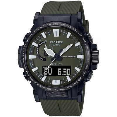 Casio Pro Trek PRW-61Y-3JF Solar Multiband 6 Triple Sensor Men's Watch JDM
