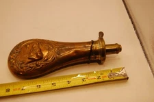 James Dixon & Sons Sheffield dog themed powder flask very rare