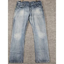 Flypaper Jeans Mens 36x34 Straight Light Wash Denim Casual Comfort