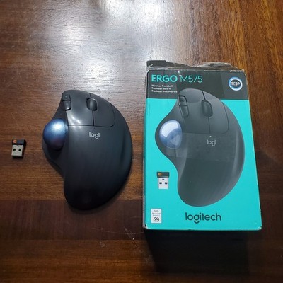 Logitech ERGO M575 (910-005869) Wireless Trackball Mouse - Black TESTED