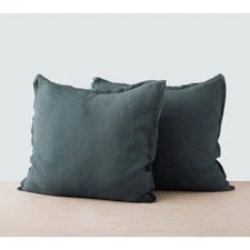 The Citizenry Stonewashed Linen Euro Sham (Single) - Aegean