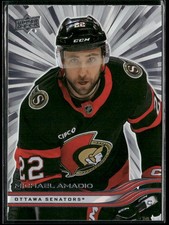 2025-26 Upper Deck #123 Michael Amadio Ottawa Senators Outburst Silver Card