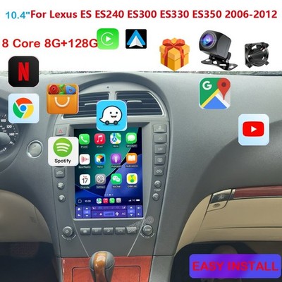 For Lexus ES ES240 ES300 ES330 ES350 2006-2012 For Tesla Style Screen Car Radio