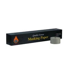 High Teck Products MP140G-3 Masking Paper, 3 in W x 400 ft L, Green, 35 lb Basis