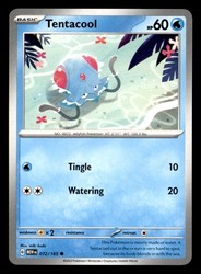 Tentacool 072/165 Scarlet & Violet 151 Common