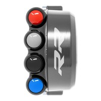 Gasgriff + Racing-Taster Bmw S1000 Rr Titanio 2015-23 Jetprime - Logo Rr