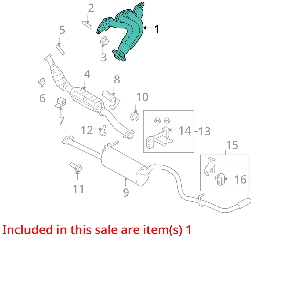 Оригинальный выпускной коллектор 2010 Ford Ranger 131 000 миль - LKQ427918077 - Изображение 4 из 4