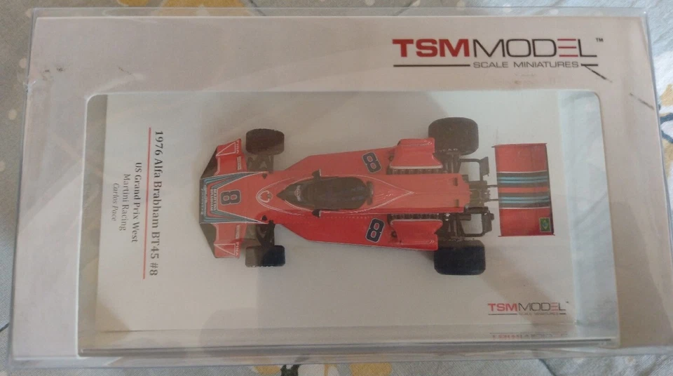 True Scale Miniatures TSM Brabham BT45A US West GP 1976 Carlos Pace 1/43 - Immagine 2 di 3