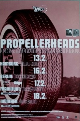 PROPELLERHEADS - 1998 - In Concert - Decksandrumsandrockandroll Tour - Poster
