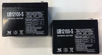 UPG 12V 10Ah NEW BATTERY FOR EZIP SCOOTER 4.0, 400, 450, 500 - 2 Pack