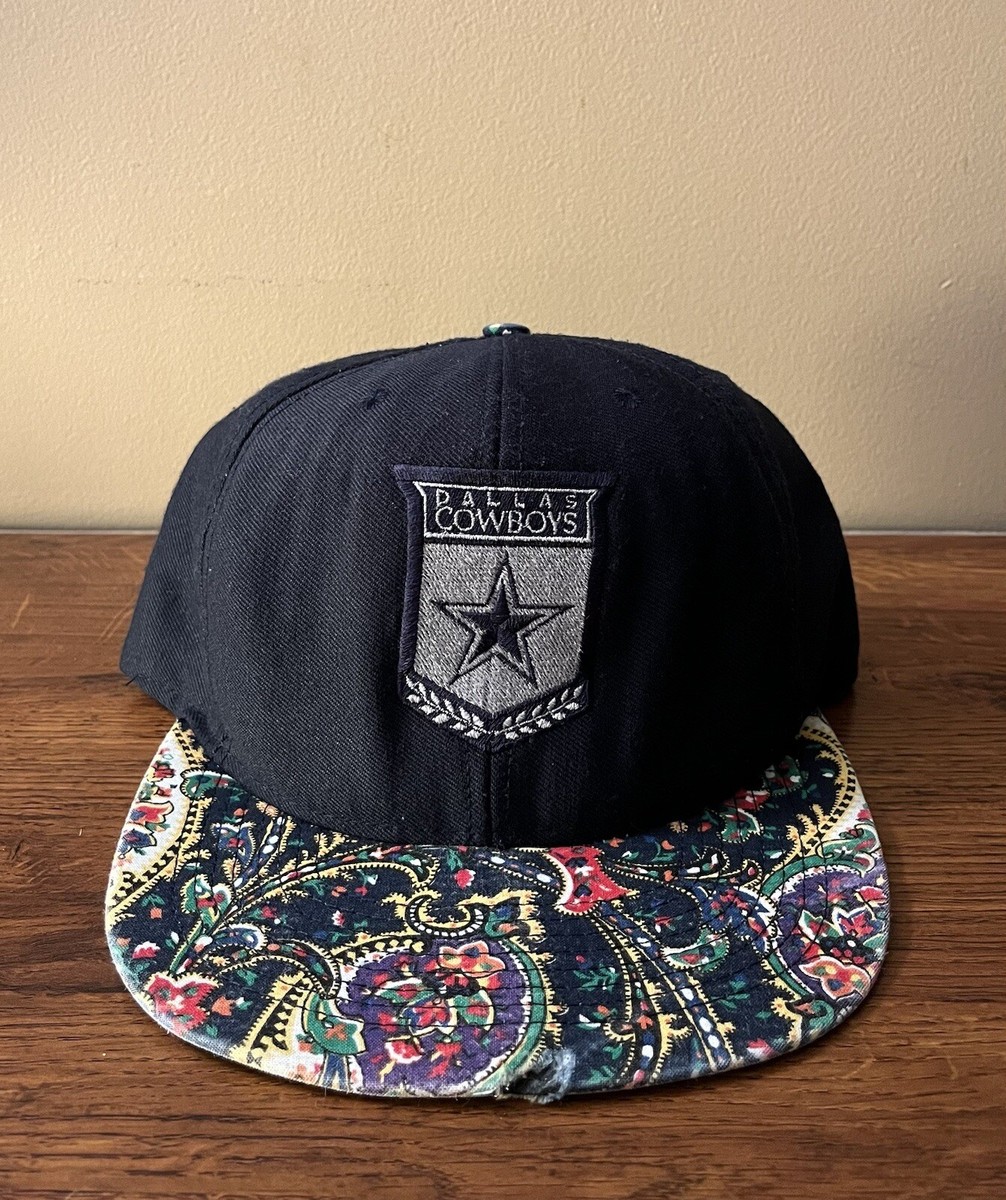 Vintage 90s Dallas Cowboys Nutmeg Paisley Brim Snapback Hat Cap | eBay