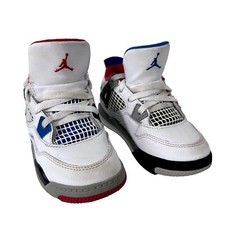 Nike Air JORDAN What The TD Shoes White Red Blue Grey BQ7670-146 Kids Size 9C