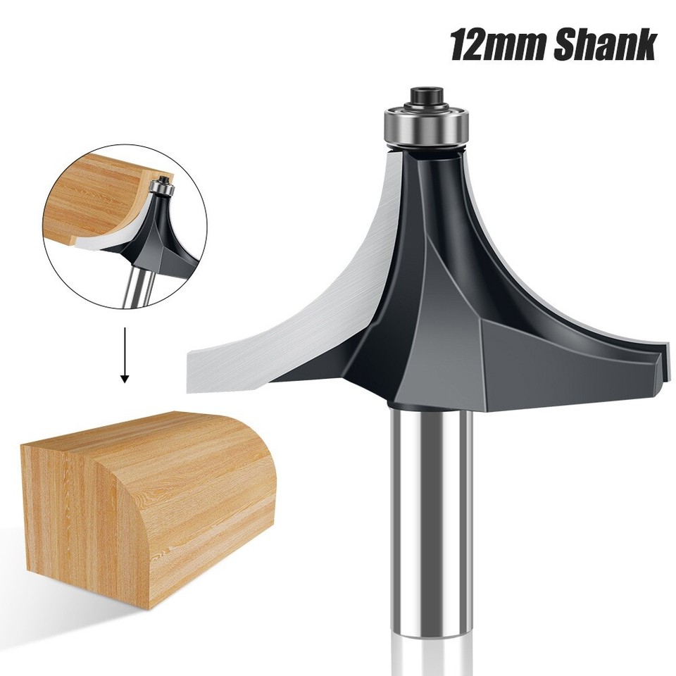 12mmX21/2 Shank Corner Round over Router Bit with Bearing Tungsten