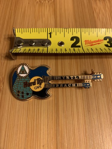 Hard Rock Cafe Myrtle Beach South Carolina Double Neck (Seeing Eye) Guitar Pin