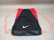 Nike Drawstring Backpack Bag Nylon Gym Red Just Do It